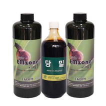 이엠하우스 실내 탈취제 EM 원액 발효액 당밀 3종 발효 세트, 1000ml, 1000ml×2/900ml