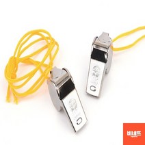 호신용품 메탈 수영장 경찰 군인 호루라기 호각 목걸이 2P, 기본