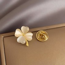 세련된 고급 레트로 옷핀 여자 숙녀 여성 정장 브로치 핀뱃지 한복 패션 포인트 매무새 악세사리 브로찌 숙녀옷 핀 바지 상의 옷핀 뱃지 106482 오팔 네잎 클로버 고급 브로치 여