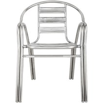 스텐 철제 의자 간이 마당 야외 까페 루프탑, 더블 튜브 세븐 플레이트 304 티타늄