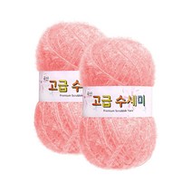 울클럽 수세미실 80g 2볼 (총 160g), 147소프트핑크, 1개