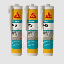 건물 빌딩 옥상바닥 실내외 방수용 실리콘 실란트 300ml 베란다, MS 변성실리콘 백색 300ml
