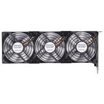 GPU 팬 쿨러 PCI 슬롯 트리플 92mm 90mm 그래픽 카드 비디오 VGA 테슬라 K80 R9 280 GTX 580 엔비디아 970 RX570 r9 390x EVGA RTX, 3 92x92x25mm Fan
