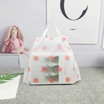 Z3JC 쇼핑백 가방 선물봉투 비닐봉투 핸드백, Z3JC 속눈썹 투명 핑크 도트, 플러스 45*35*10