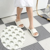 조립식 건식 화장실 매트 해방 미끄럼방지 아기 욕실 만능 발판 화이트 다용도실 탈의실 물빠짐 다용도 세탁실 바닥 깔판 고무 목욕탕 어르신 논슬립 샤워 퍼즐 안전 깔개 논슬립