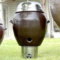 항아리 바베큐 그릴 훈제 삼겹살 구이 훈연기/훈제기 캠핑용(대형)