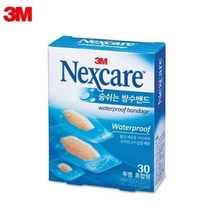 3M 넥스케어 숨쉬는 방수밴드 투명 혼합형 30매, 단일/상품