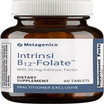 Metagenics Intrinsi-B12 Folate – Healthy Nervous System Function & Cardiovascular Health* | 60 Servi, Unflavored, Default