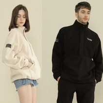 더험프 부드러운 오버핏 아노락후리스 반집업 뽀글이맨투맨