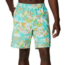 컬럼비아 남성 슈퍼 백캐스트 워터 쇼츠 반바지 - Elctrc Turq Fstv Fshn Pr