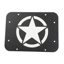 지프 랭글러 JK 2007 2 4 도어 스페어 타이어 캐리어 필러 플레이트 커버 뒷문 플러그 고무 자동차 액세서리 블랙, 1Pcs_2