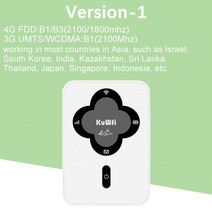 무선 라우터 공유기 KuWFi 잠금 해제 4G 라우터 미니 150Mbps 무선 포켓 와이파이 휴대용 모바일 핫스팟 모, 01 White-Version 1