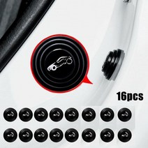 자동차 풍절음 차단 16 PCS Car Door Pad Hood Pad Shock-Absorbing Silent Gasket Shock-Proof Silicone