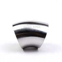 스테인레스 스틸 위생 용접 45 도 엘보 파이프 피팅 홈브류 19mm/25mm/32mm/38mm/45mm/51mm/63mm/76mm/102mm OD SS304, [11] 102mm