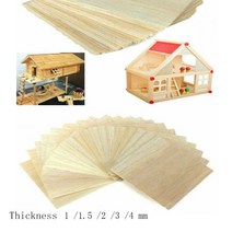 OSB합판 나무합판 다양한 크기의 나무 접시 발사 시트 DIY 집 선박 항공기 보트 모델 완구 100x100x150x10, 02 100x100x1.5mm 20pc