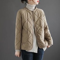 예니브 여자 다이아 누빔 웰론 퀼팅 패딩 면야상 베스트 자켓 겨울 경량 빅사이즈 반코트M~3XL +사은품