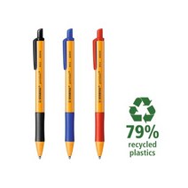 스타빌로 포인트볼 친환경 볼펜 0.5mm, 레드