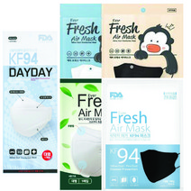 에버프레쉬 KF94 마스크 프레쉬에어 새부리형 2D 대형 소형(화이트 블랙) 데이데이클린(3D), 3. 새부리형 대형 블랙