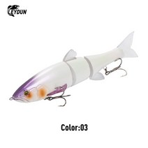 해수 체리새우 비바리움 마리모 어항 LEYDUNDOWZ SWIMMER 180SF 2oz 슬로우 플로팅 낚시 루어 트리플 조인트 바디 글라이드 스윔 베이트 하드 Wobblers Fo