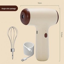 무선핸드블랜더 도깨비방망이무선5단계 속도 조절 무선 휴대용 핸드 블렌더 전기 푸드 믹서 고출력 반죽, 01 1 Speed 1 head