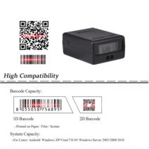 3d스캐너 3d스캔 바코드 스캐너 모듈 엔진 유선 임베디드 1D 2D QR 리더 (키오스크 용) RS232 USB 인터페이, 08 2D RS232