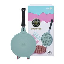 동우리빙 GAS 투컬러 원형점보 와플팬 디저트 후라이팬