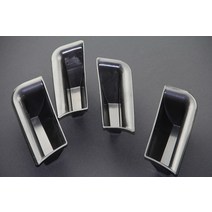 기아 포르테 세라토 2008-2013 자동차 스타일링을위한 4pcs 자동차 도어 스토리지 박스 핸들 박스 장갑 팔, 01 Black