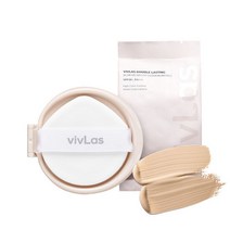 비브라스 더블 래스팅 블러 벨벳 핏 쿠션 15g (리필), 색상:22호 내추럴베이지, 단품