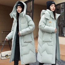 롱 패딩 겨울 여성 자켓 파카 다운 후드