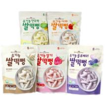 맛있는풍경 유기농 쌀떡뻥 딸기 25g + 사과 25g + 블루베리 25g + 단호박 25g + 플레인 25g, 8세트