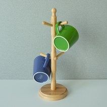 쿡차미 원목 머그컵 걸이, 7개
