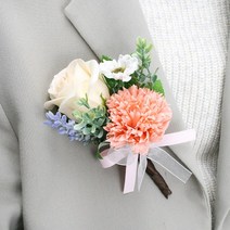 카네이션 코사지 고급 자석형 (8컬러), 04 핑크