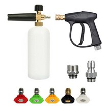 세차건 고압 압력 와셔 용 폼 캐논 세차용 폼 건 키트 m22-14mm 및 빠른 빠른, 압력 와셔 키트