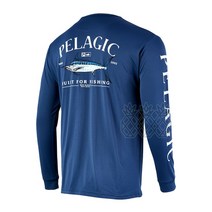 PELAGIC Fishing 셔츠 여름 길쭉한 UPF50 건조 스포츠 의류 Anti-UV 낚시, [09] XXXXXL, [04] EDYPELA0401