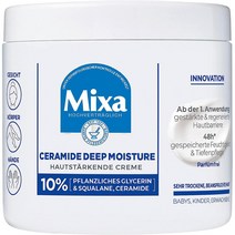 독일 믹사 Mixa Ceramide Cream 세라마이드 딥 모이스처 스킨 바디크림 400ml, 2팩