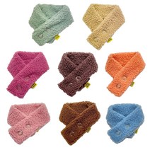 러쉬독 뽀글이 강아지 목도리 머플러, 오렌지