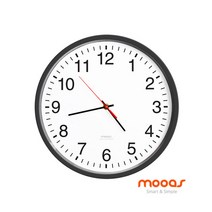 무아스 무소음 국민 벽시계 블랙, 단품