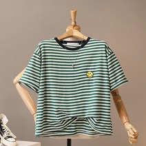 모노시크 파쥴렌 단가라 스마일 패치 티셔츠_MNTE497