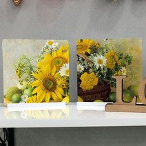아트박스/꾸밈 pa712-스탠드액자2P_그림같은해바라기02