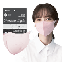 시노텍스 프리미엄라이트 완벽한 숨쉬기 편안함 마스크 중형, light베이비핑크, 중형(M) 10매