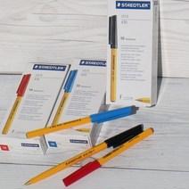 문구반점 스테들러 독일산 Stick F 옐로우 유성볼펜 1다스-72394EA, 엘림102 F-9 블랙, 엘림102 본상품선택