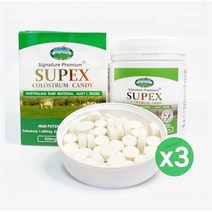 호주 네이쳐스탑 슈펙스 초유단백질 SUPEX 365정 초유함량 1400mg 면역글로블린 350IgG, 3개