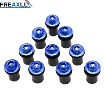 pcx윈드스크린 롱스크린 오토바이 액세서리 windscreen bolt motorbike 10 pcs for honda nc750x hornet pcx cb400 cb500, 블루 10개