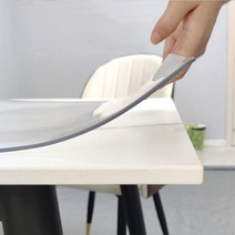 식탁투명매트 매트 방수 유리대용 실리콘 테이블 필름 비닐, 80x160