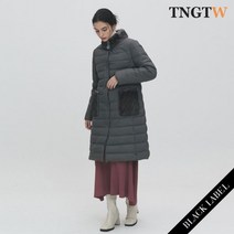 TNGTW 밍크 포켓 카라 토끼퍼 안감 구스 패딩점퍼 THU0BDW32 GR