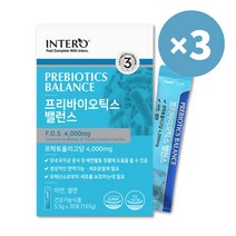 프리바이오틱스 밸런스 5.5g 30포 3박스 3개월분 프리바이오틱스 FOS 프락토올리고당