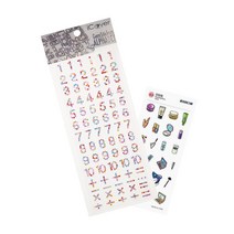 큐빅 비즈 보석 스티커 알파벳 숫자 패브릭 하트 리본 꽃 진주 diy 다꾸 다이어리 꾸미기 쥬얼리 입체 모양, 3. 큐빅스티커 (숫자)