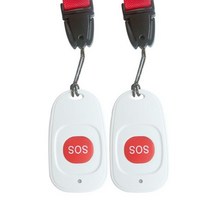 경보기 topvico 패닉 버튼 노인 경보 시스템 간병인 호출기 sos 팔찌 비상 433mhz 무선 시계 통화 수석 노인, SOS 버튼 2개