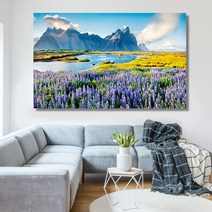 라벤더 와이드 풍경 사진 그림 액자 30호(91x57cm)