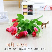 예혁 가구 장식 거실 침실 식탁 장식품 백옥란 화예 세트2p, 매홍옥 난초 한 묶음 가격